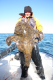 Havtaske i XXXL fra Sørøya 2008 - fisken vejde lige under 30kg og vi troede faktisk det var en helleflynder indtil den blev landet...